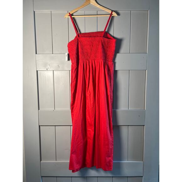 Old Navy Red Smocked‎ Top Spaghetti Strap Maxi Dress Size XL NEW - Picture 4 of 6